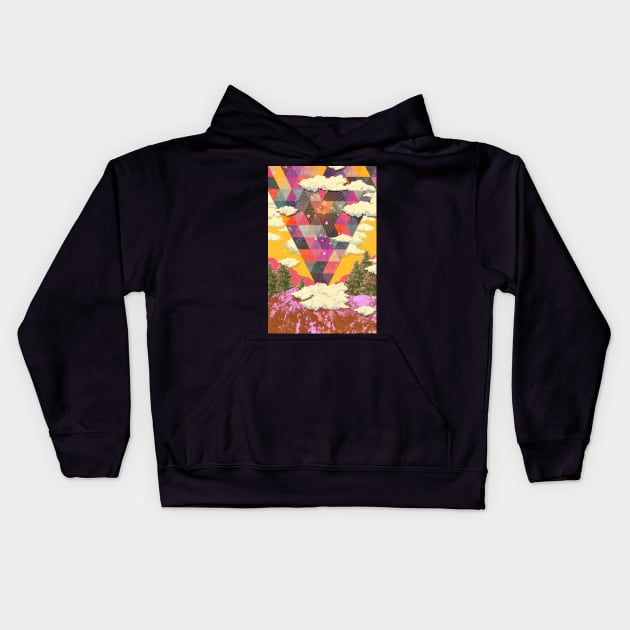 PSYCHEDELIC NATURE Kids Hoodie by Showdeer